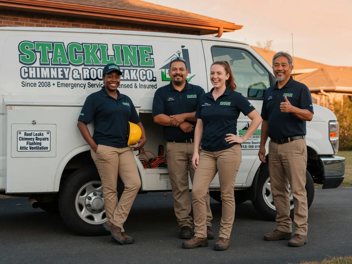 Chimney flashing repair company in Hoople, ND